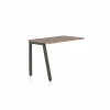 Aanbouwtafel Pronto 100x65x73cm - melamine - bruin & zwart