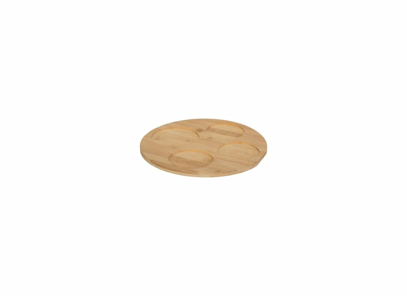 Aperoset Wavy Bliss Ø26cm - bamboe & stoneware - multicolor