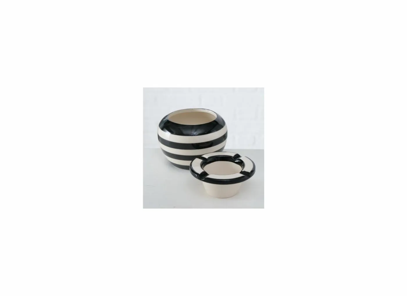 Asbak Blacko zwart wit