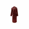Badjas Cara M - flanel - mahogany red
