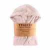 Badjas Delux 122/128 - flanel - roze