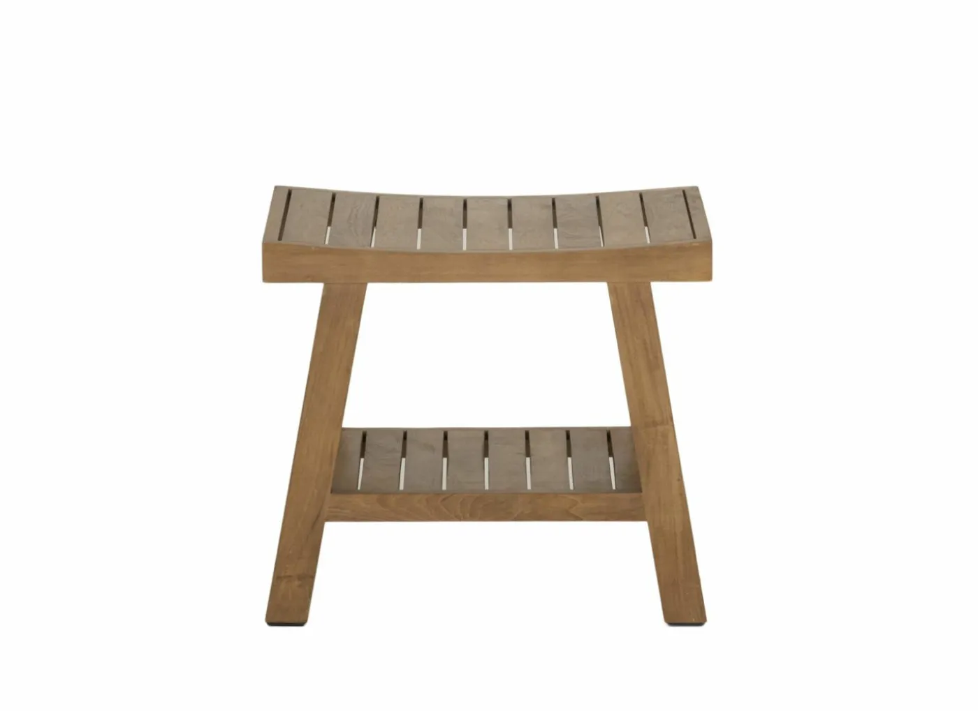 Badkruk 53x34x47cm - geschuurd teak - naturel