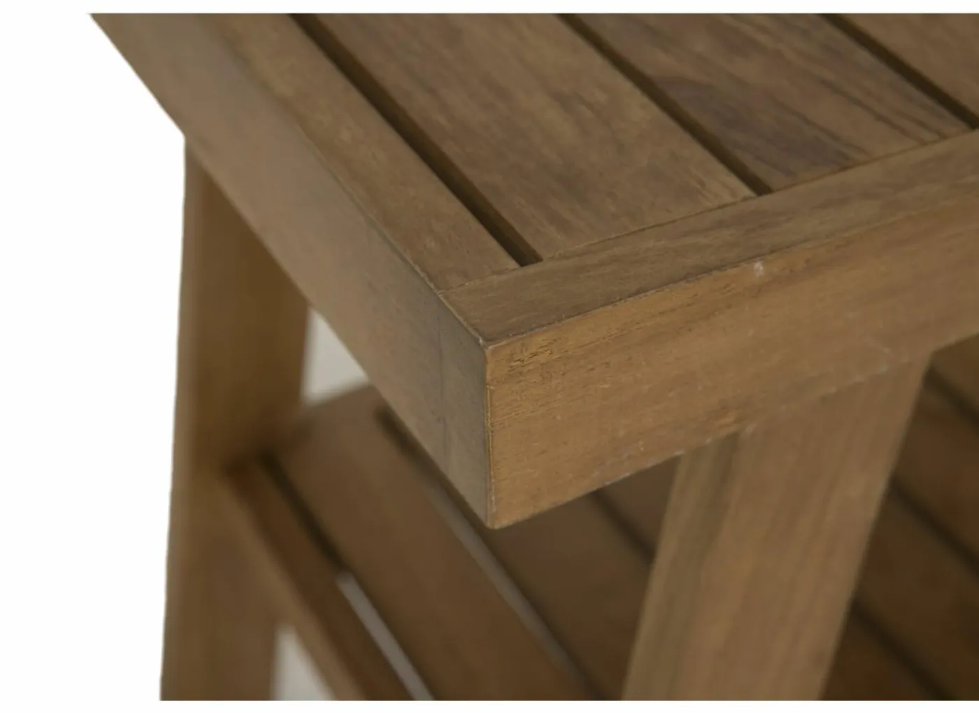 Badkruk 53x34x47cm - geschuurd teak - naturel
