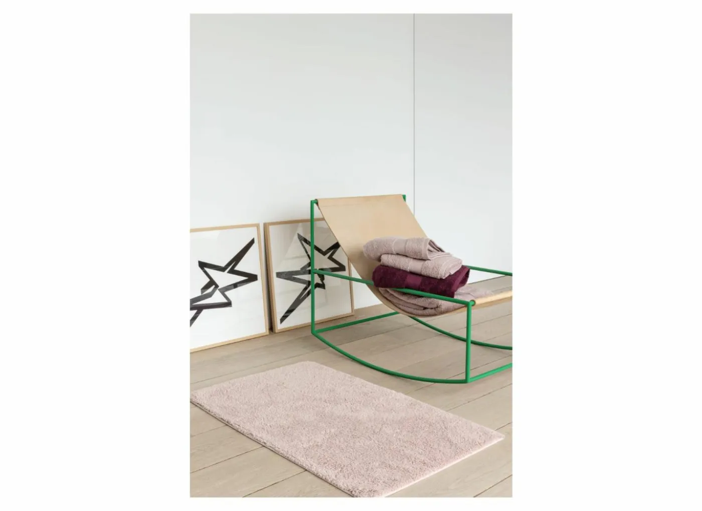 Badmat Havana 60x90cm - katoen - misty pink