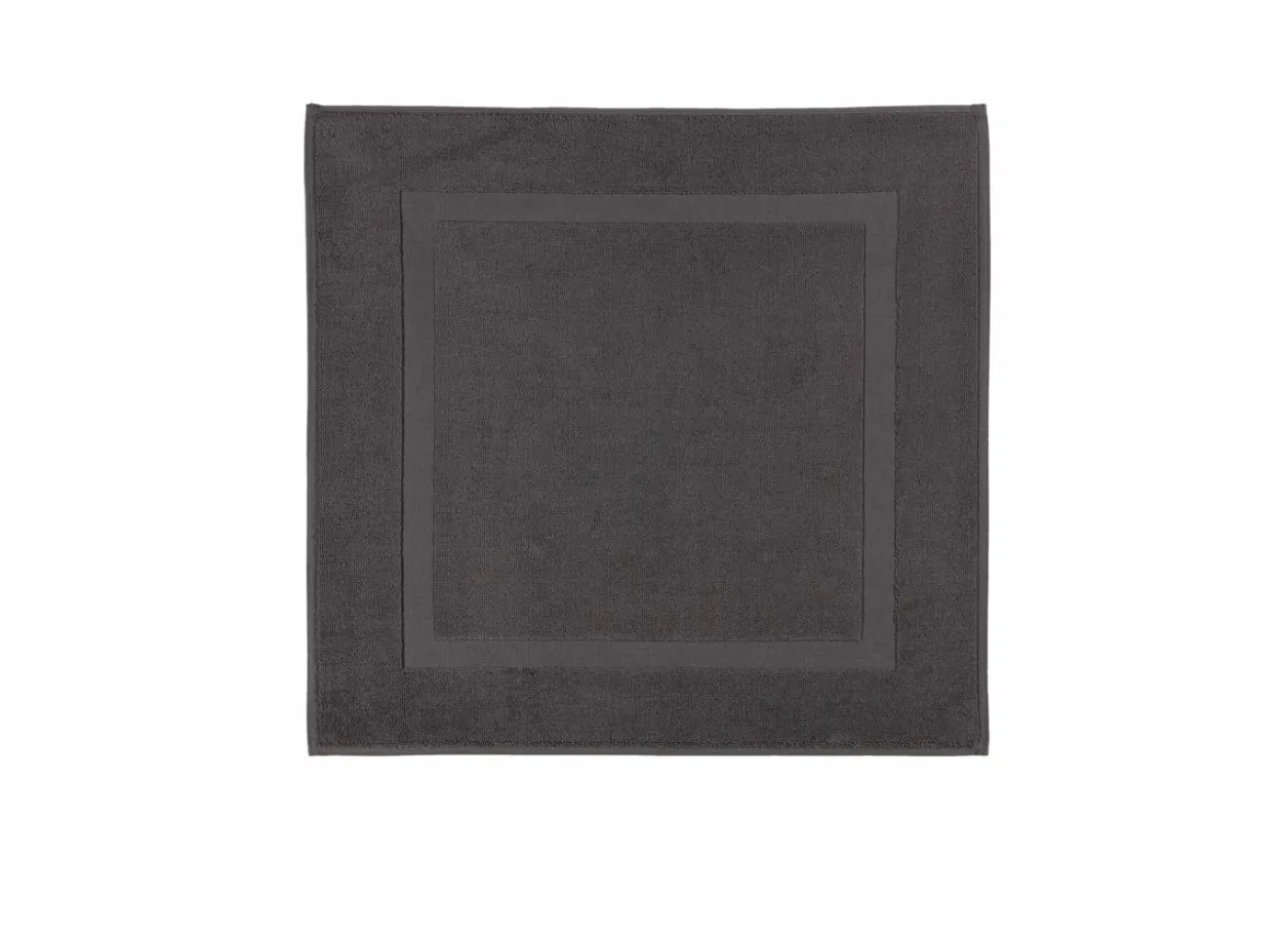 Badmat Una 60x60cm - katoen - charcoal