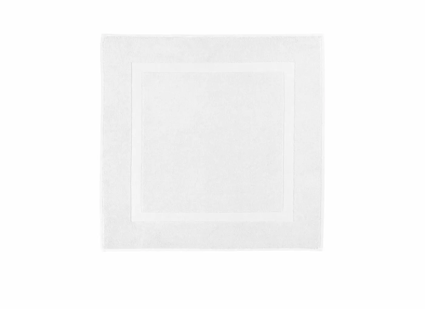 Badmat Una 60x60cm - katoen - white