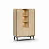 Barkast 115cm - melamine - brushed sand oak nature