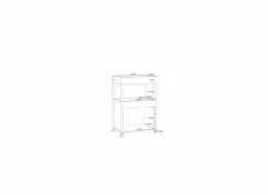 Barkast Serveerwagen 60cm - decor - sonoma eik