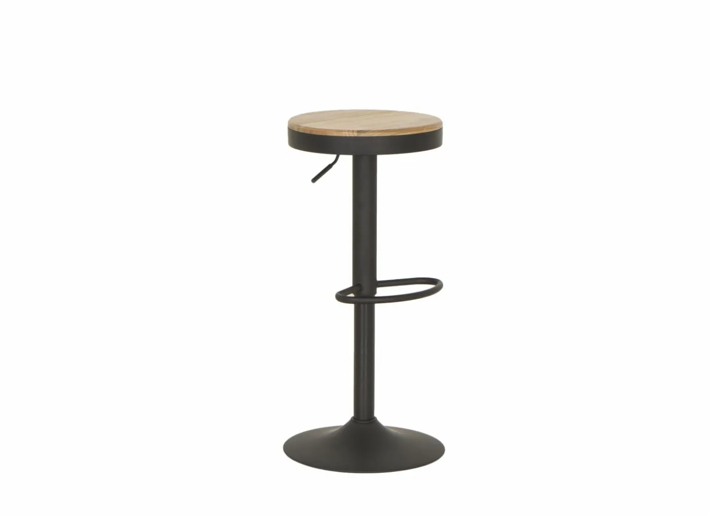 Barkruk Karma ZH59-80cm - hout - bruin/zwart