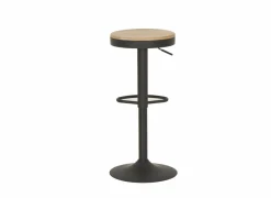 Barkruk Karma ZH59-80cm - hout - bruin/zwart