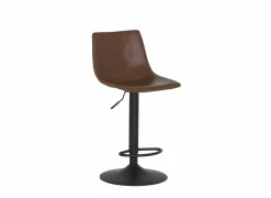 Barstoel Alamo ZH60-82cm - lederlook - cognac