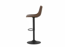 Barstoel Alamo ZH60-82cm - lederlook - cognac