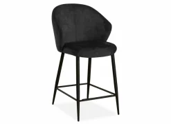 Barstoel Alfie  ZH68,5cm - stof - antraciet