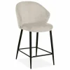 Barstoel Alfie ZH86,5cm - stof - naturel