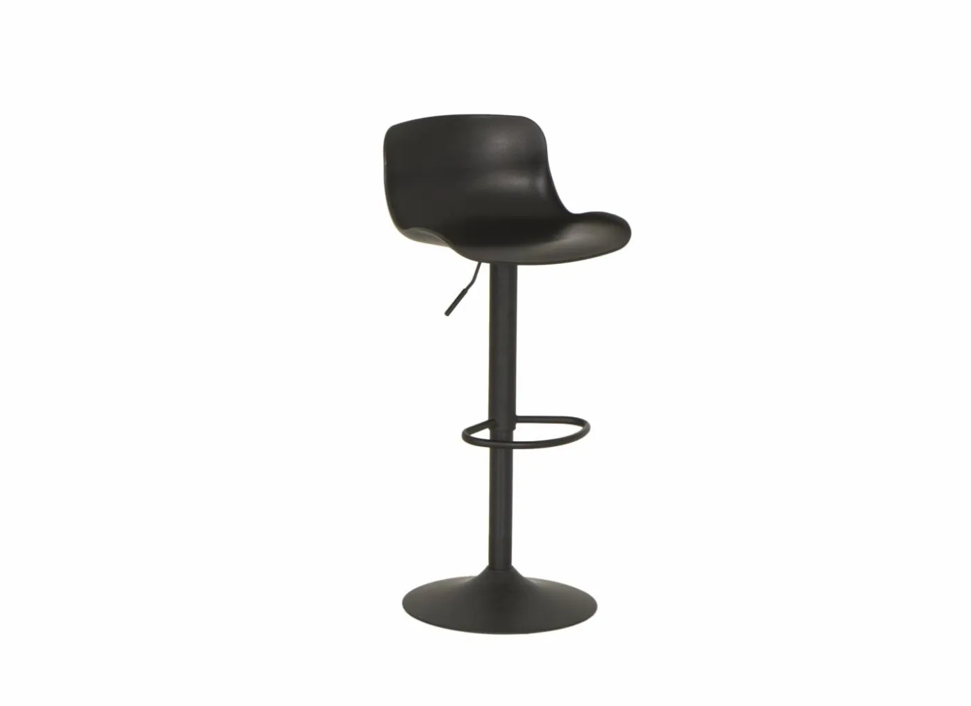 Barstoel Dune ZH57-78cm - kunststof - zwart