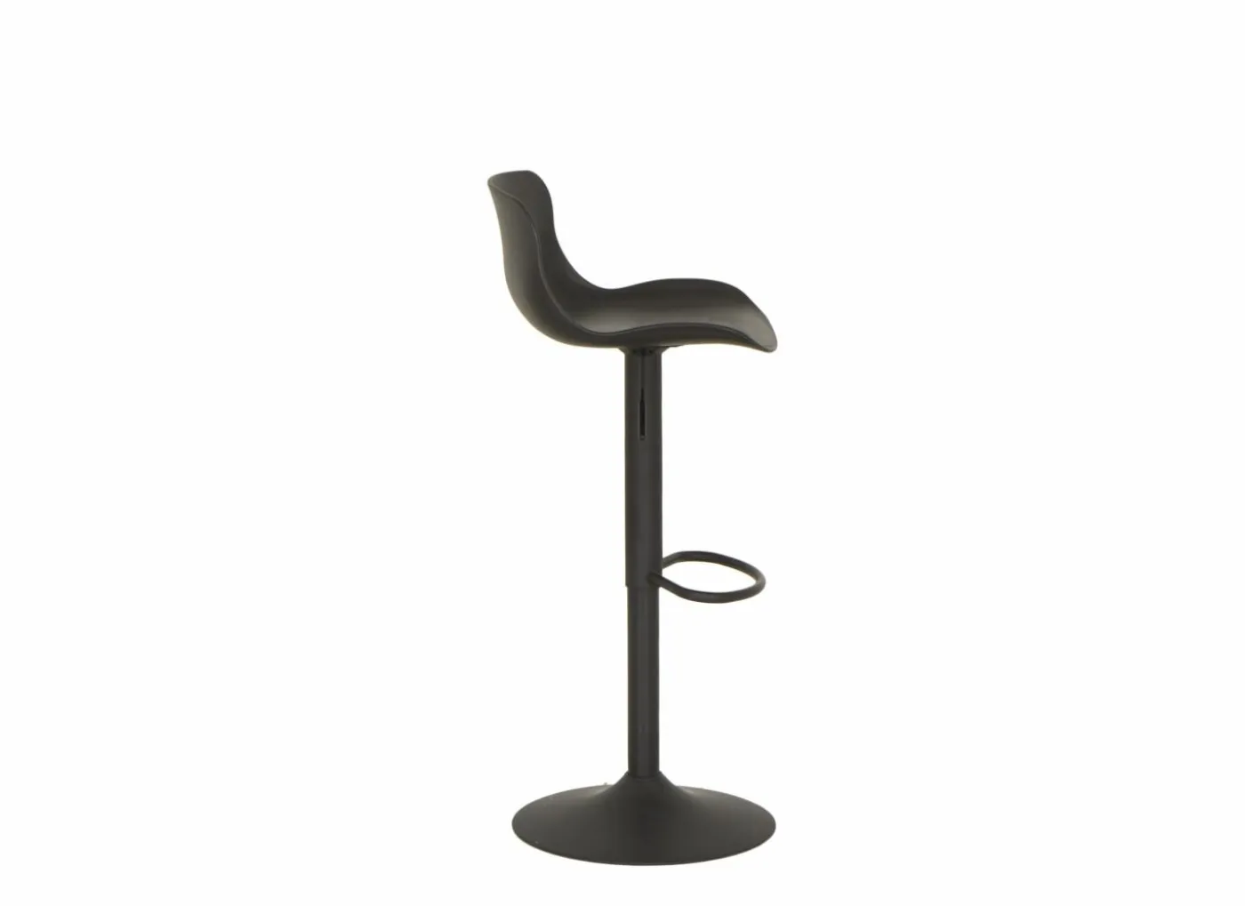 Barstoel Dune ZH57-78cm - kunststof - zwart