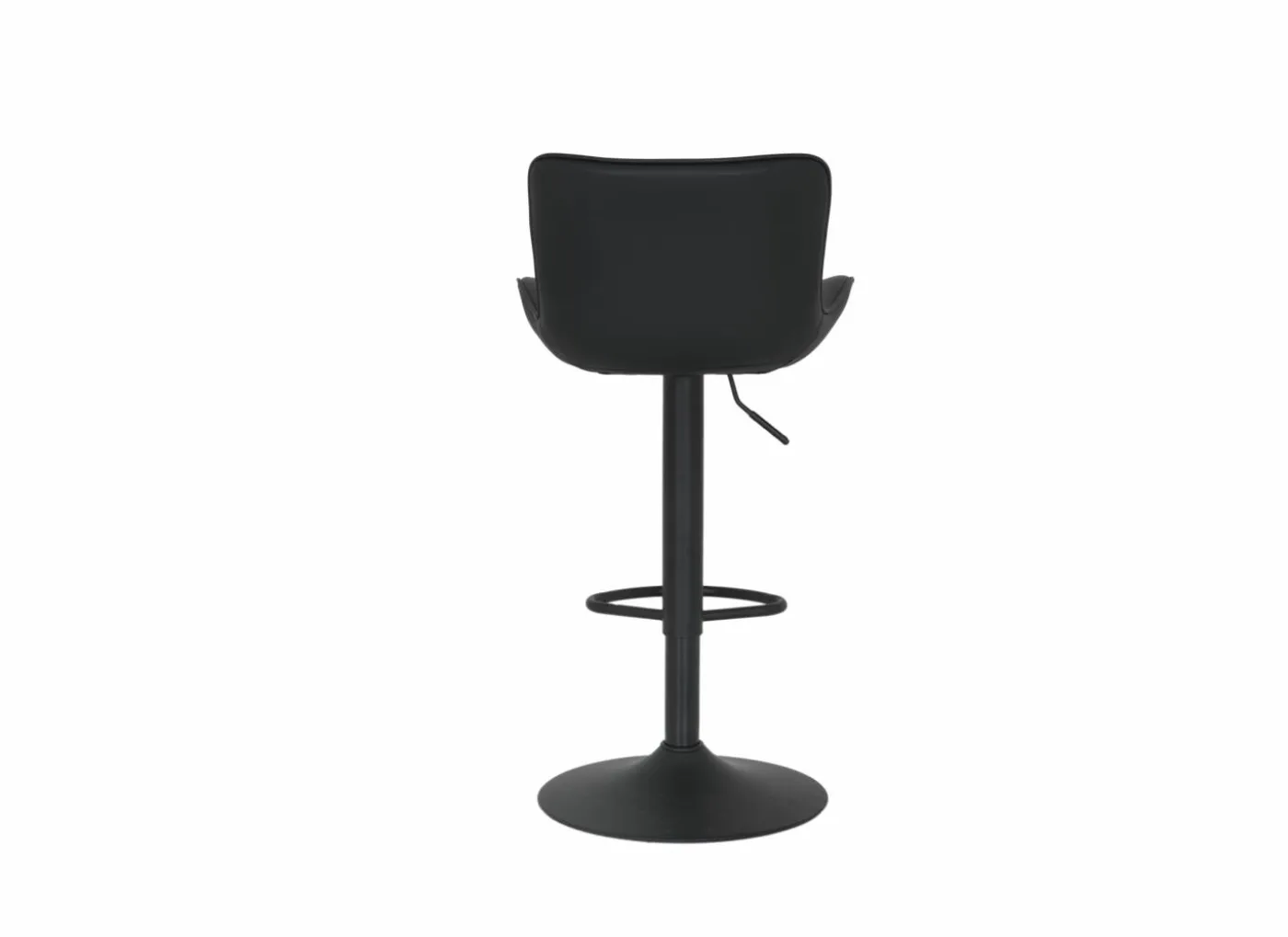 Barstoel Gigolo ZH58-83cm - lederlook - zwart
