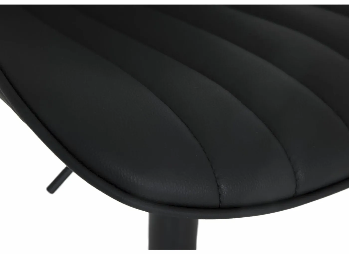 Barstoel Gigolo ZH58-83cm - lederlook - zwart
