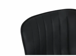 Barstoel Gigolo ZH58-83cm - lederlook - zwart