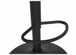 Barstoel Gigolo ZH58-83cm - lederlook - zwart