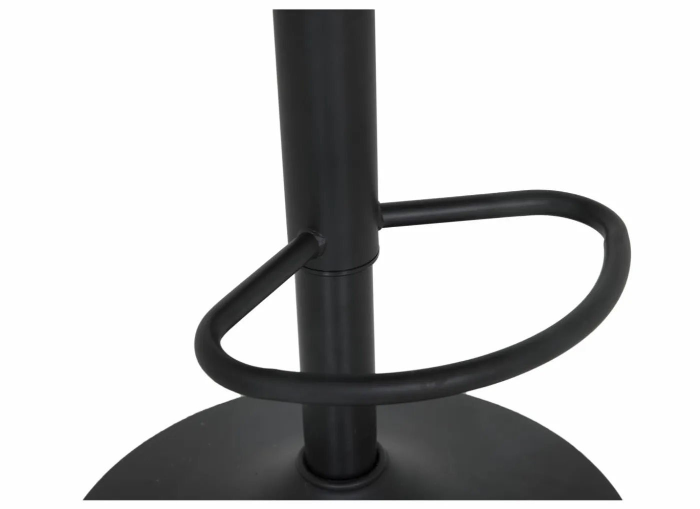 Barstoel Gigolo ZH58-83cm - lederlook - zwart