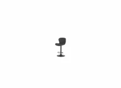 Barstoel Jukebox ZH63-84cm - lederlook - antraciet