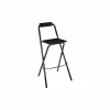 Barstoel Louna ZH75-75cm - MDF - zwart