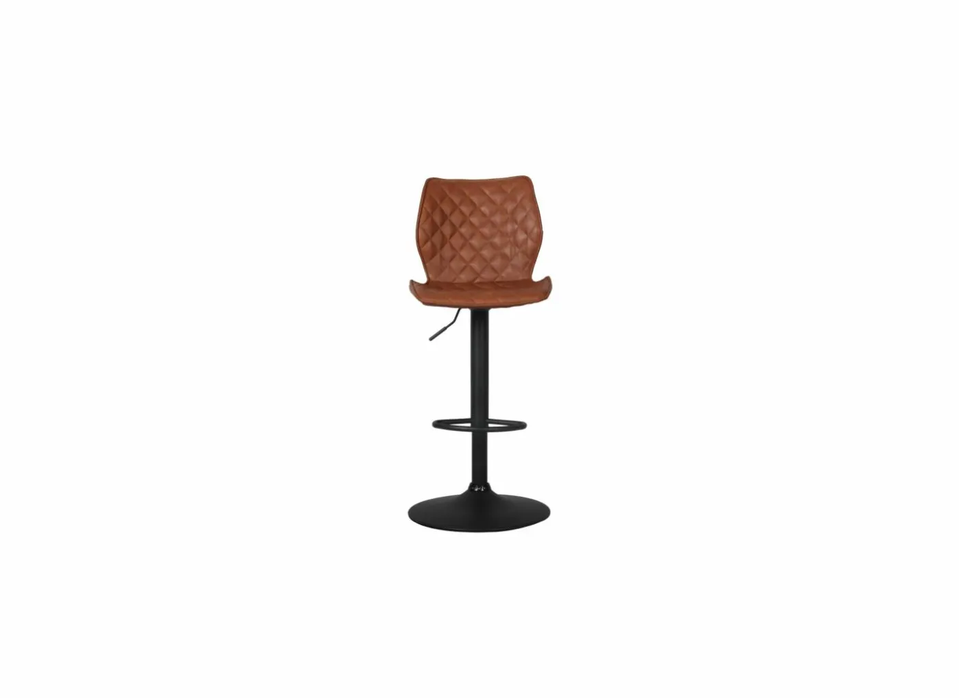 Barstoel Octavio lederlook - cognac