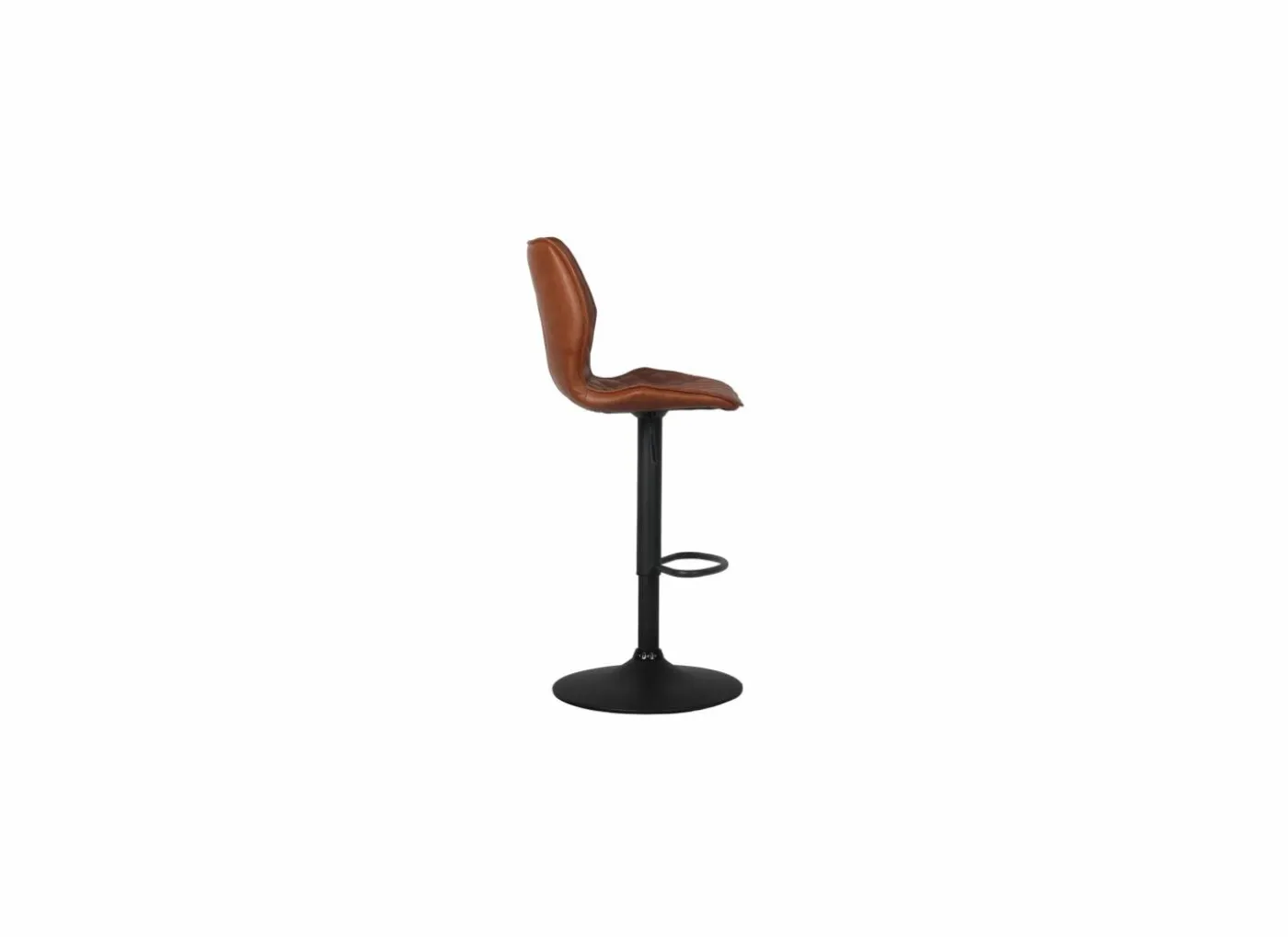 Barstoel Octavio lederlook - cognac