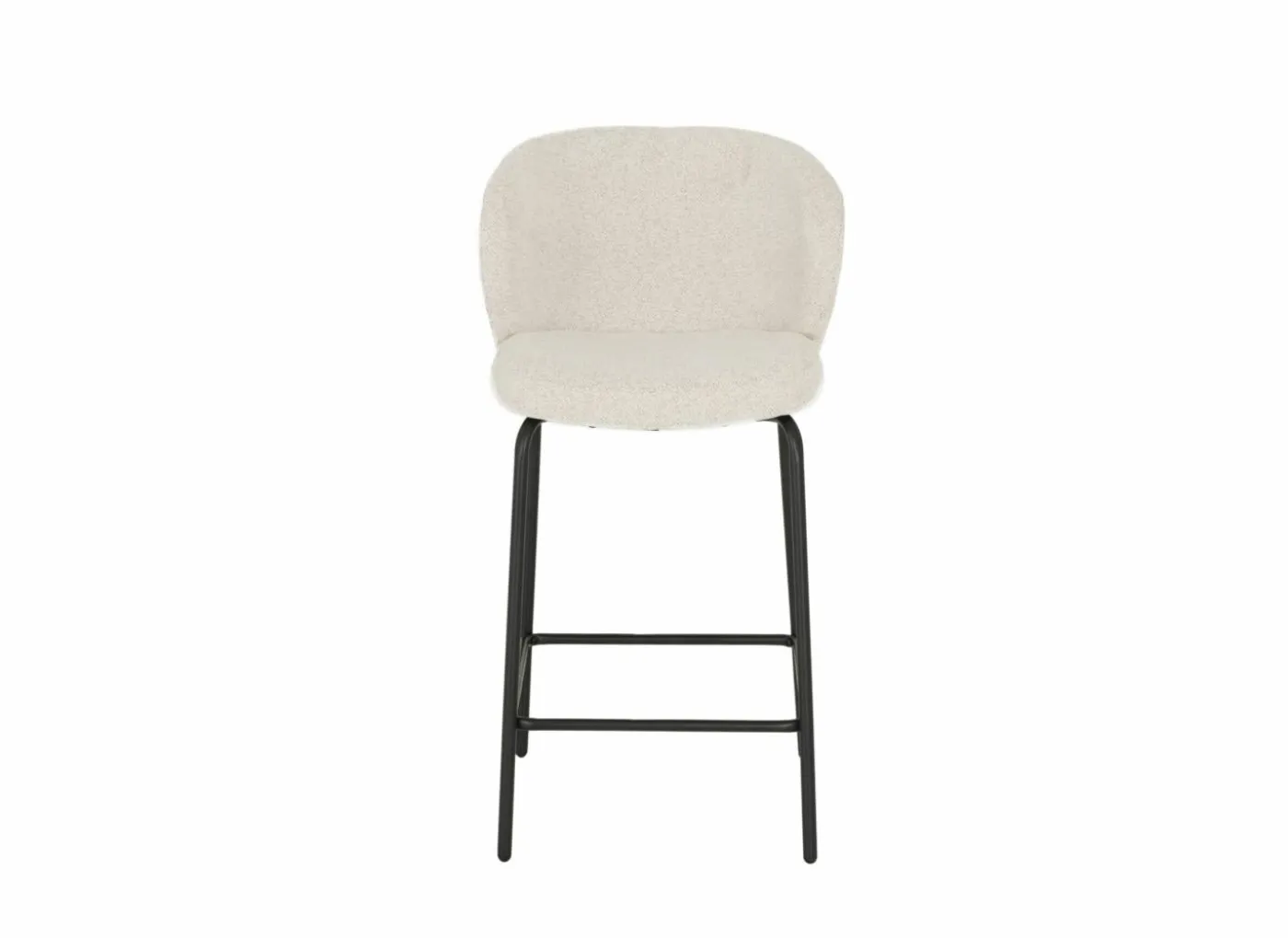 Barstoel Shell ZH65cm - stof - beige