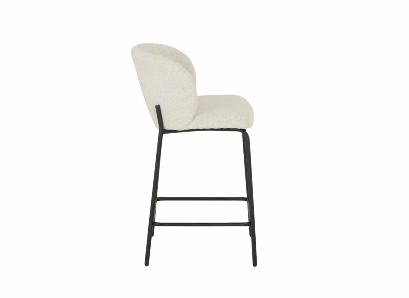 Barstoel Shell ZH65cm - stof - beige