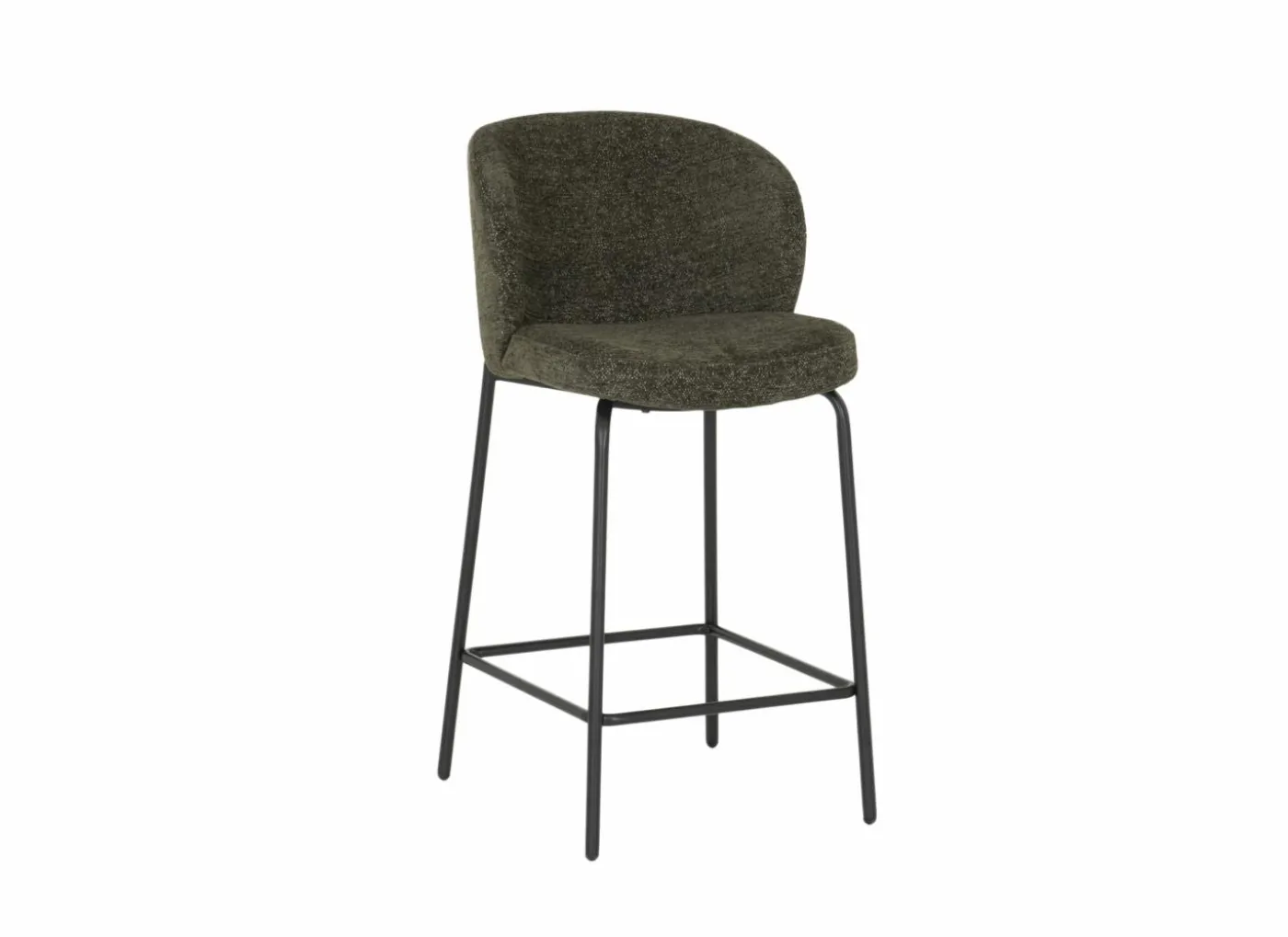 Barstoel Shell ZH65cm - stof - groen
