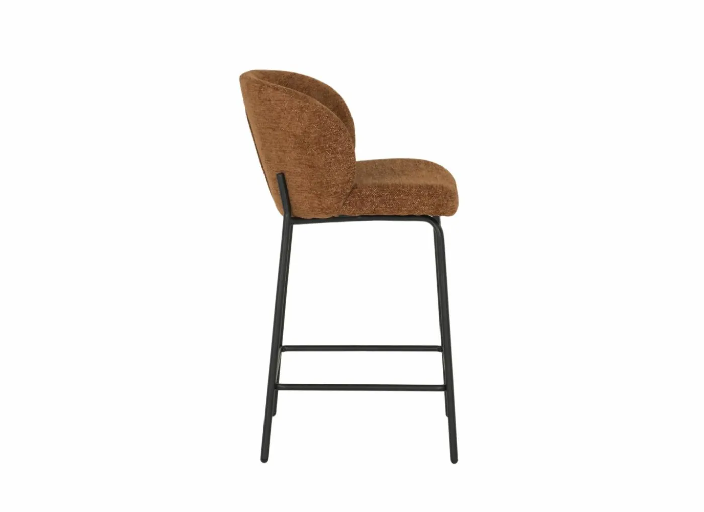 Barstoel Shell ZH65cm - stof - roest