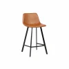 Barstoel Spartacus ZH65cm - lederlook - cognac