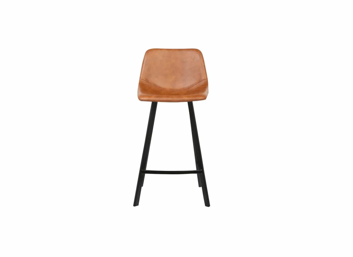Barstoel Spartacus ZH65cm - lederlook - cognac