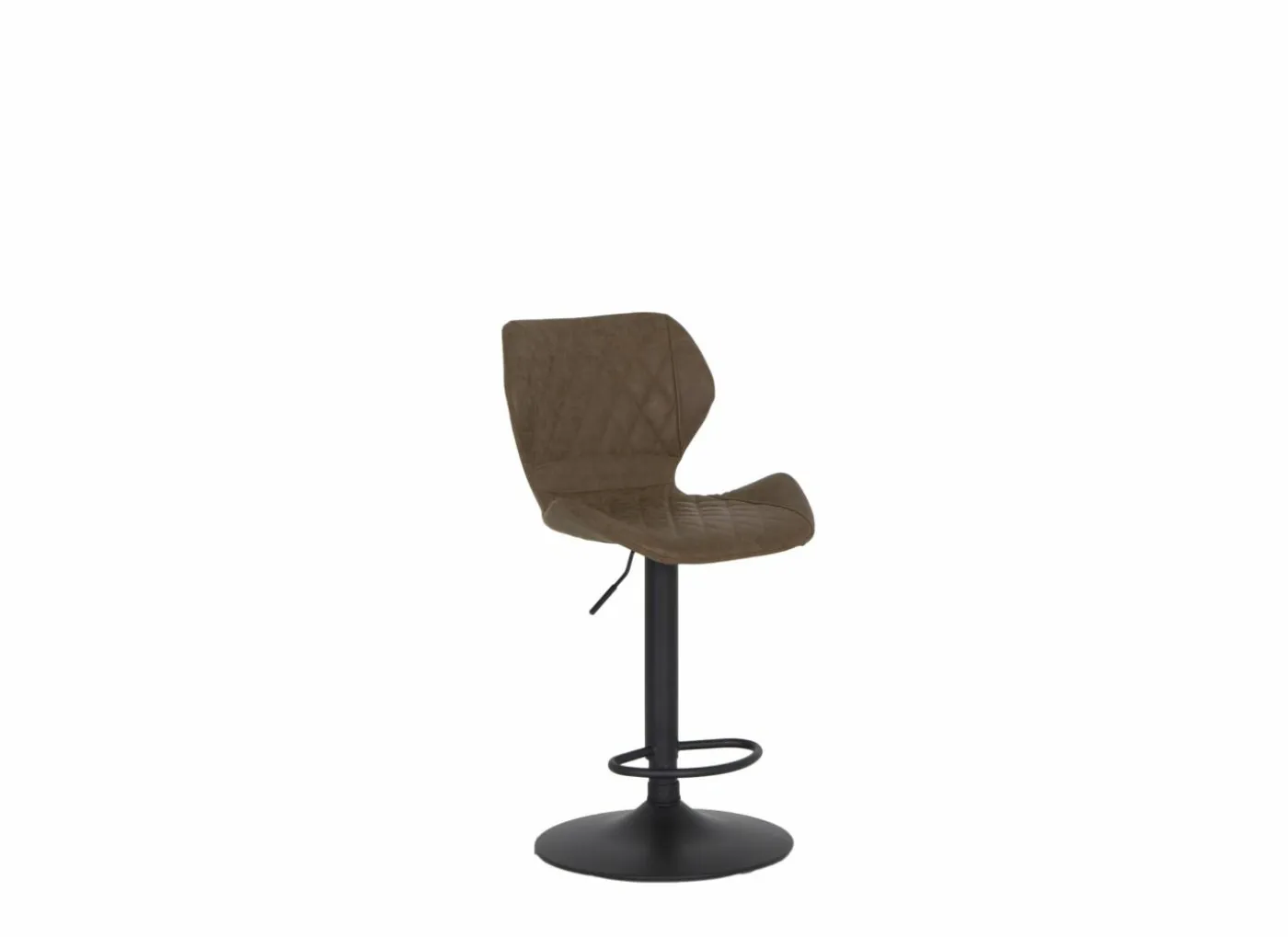 Barstoel Toro ZH58-80cm - lederlook - bruin