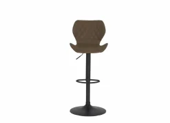Barstoel Toro ZH58-80cm - lederlook - bruin