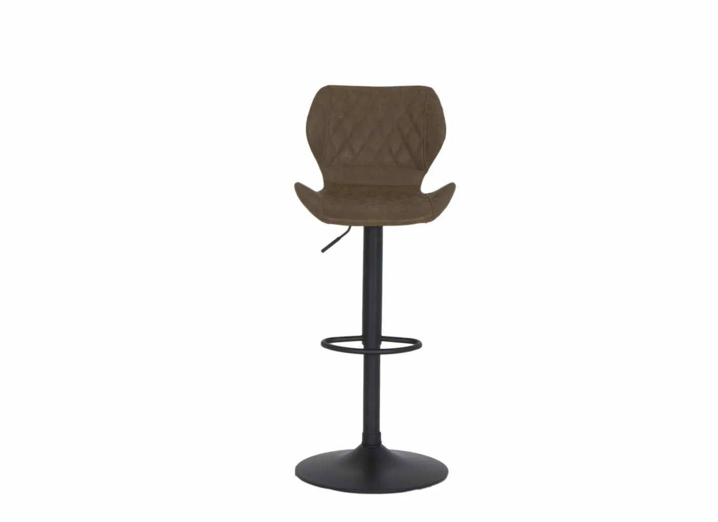 Barstoel Toro ZH58-80cm - lederlook - bruin
