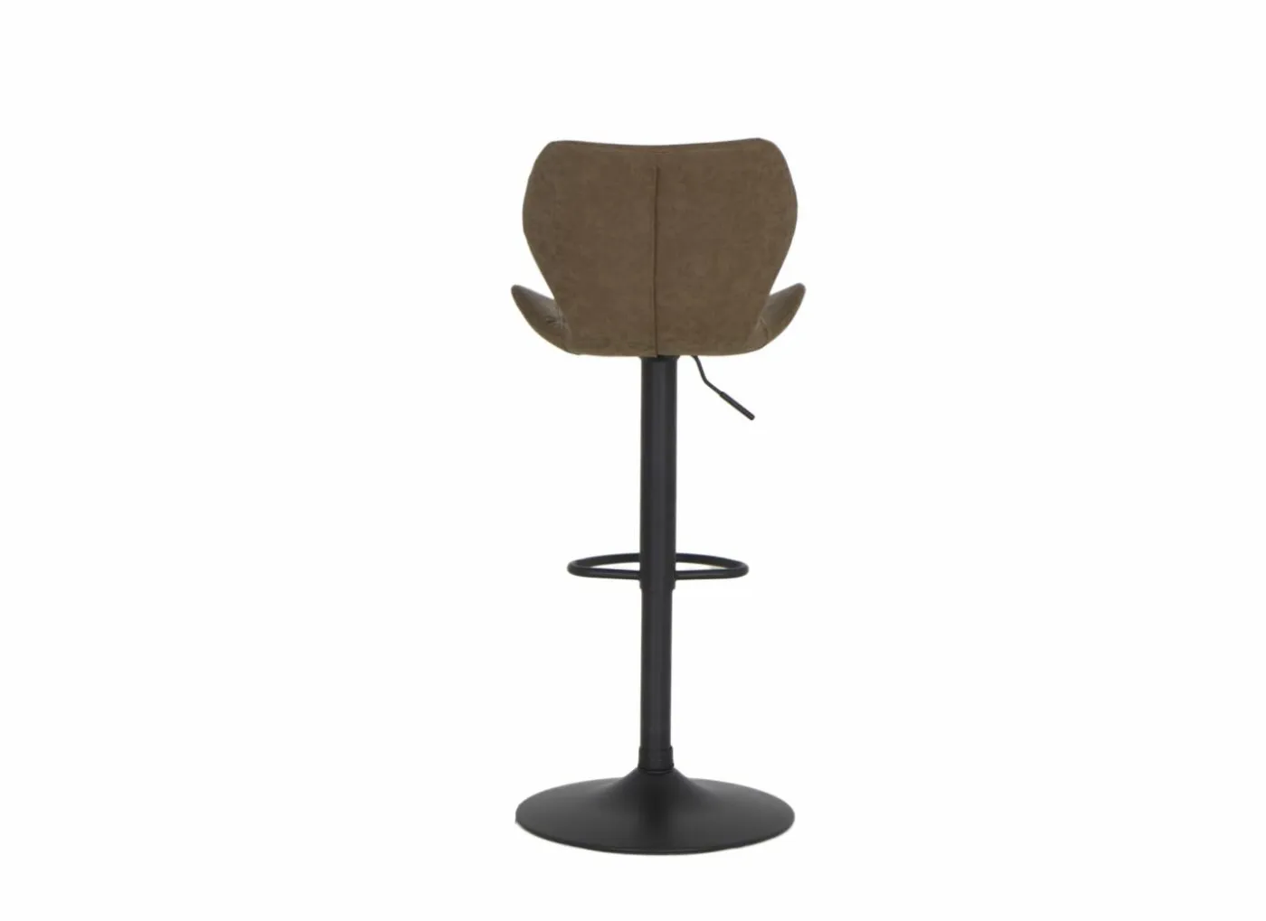 Barstoel Toro ZH58-80cm - lederlook - bruin