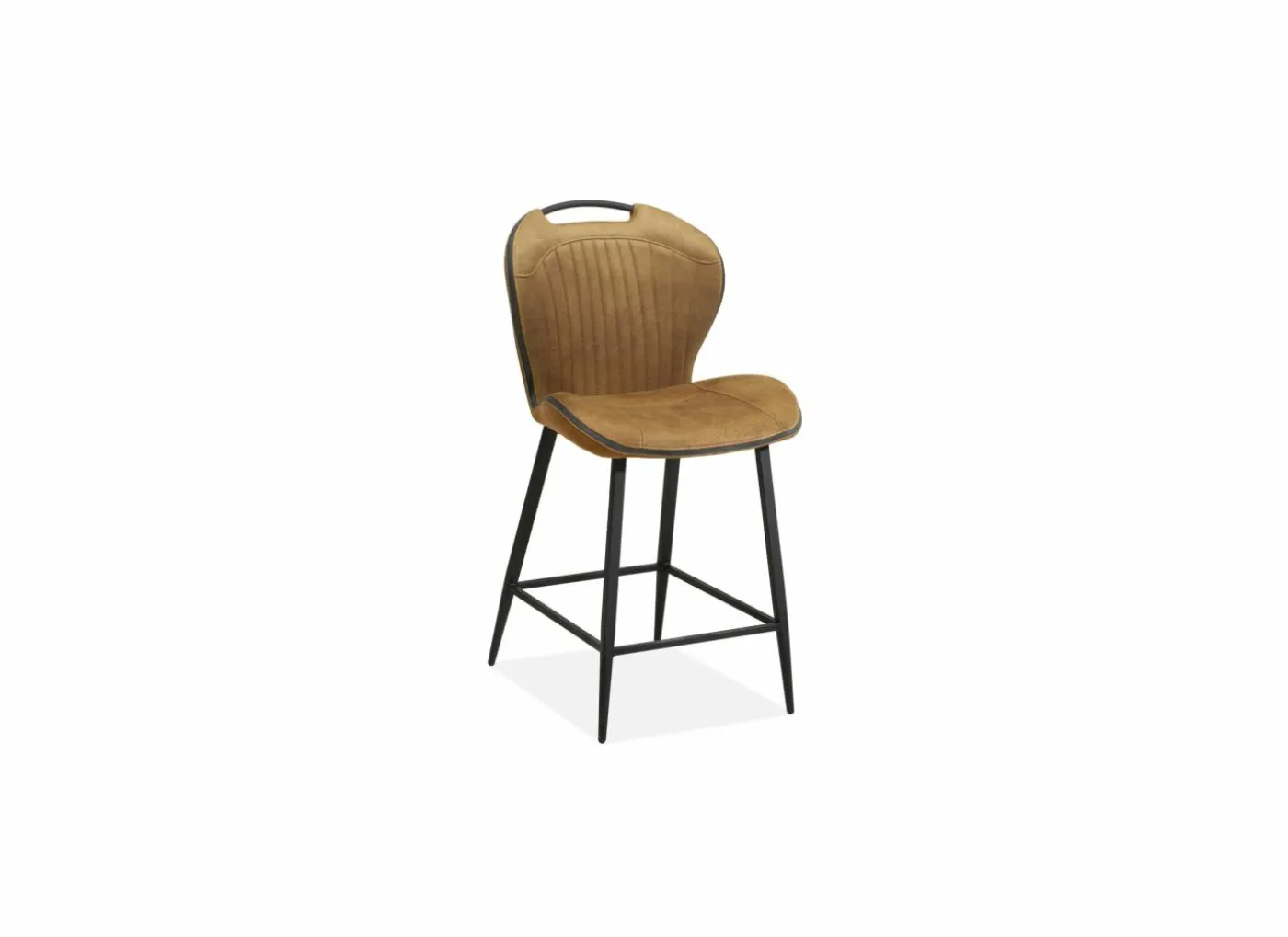 Barstoel Travis ZH66,5cm - stof - cognac
