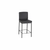 Barstoel Villa ZH65,5cm - lederlook - antraciet