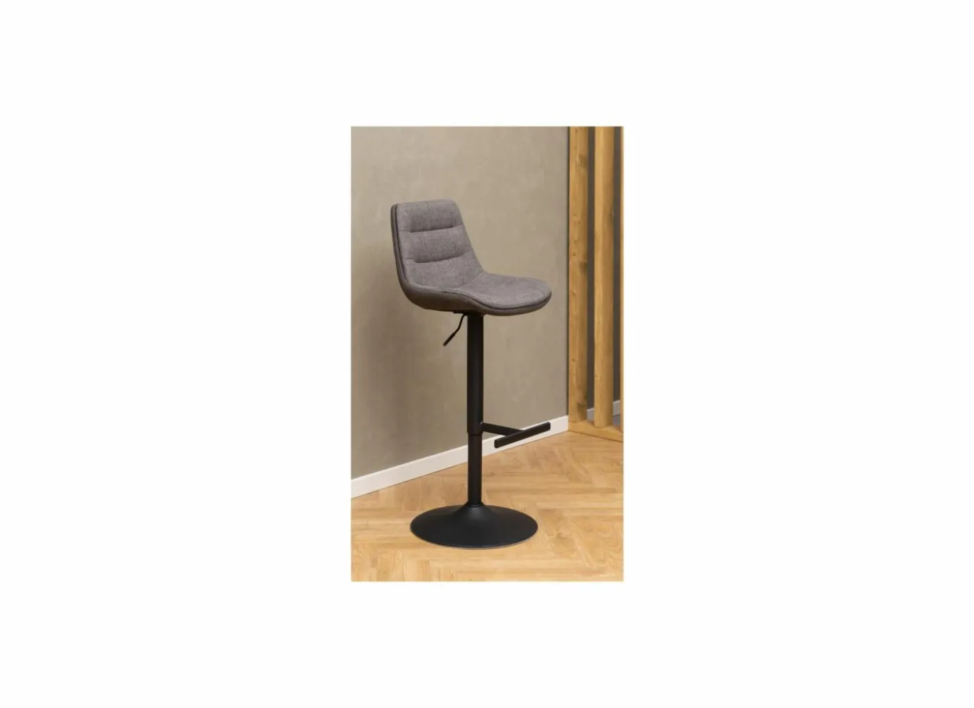 Barstoel ZH65-86cm - stof - bruin