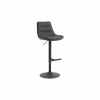 Barstoel ZH65-86cm - stof - donkergrijs
