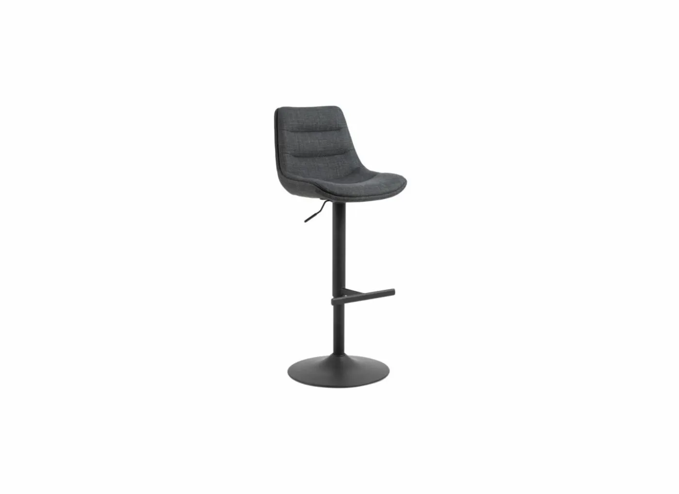 Barstoel ZH65-86cm - stof - donkergrijs