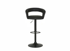 Barstoel Zorn lederlook - zwart