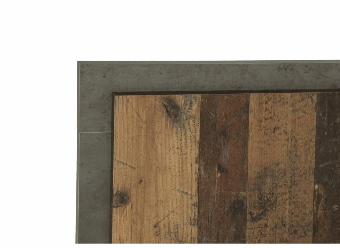 Bed Attaylar 180x200cm - decor - oldwood vintage & donkergrijs