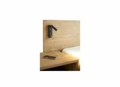 Bed Clara 160x200cm - melamine - golden oak