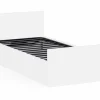 Bed Clyde 90x200cm - decor - wit met opbergruimte