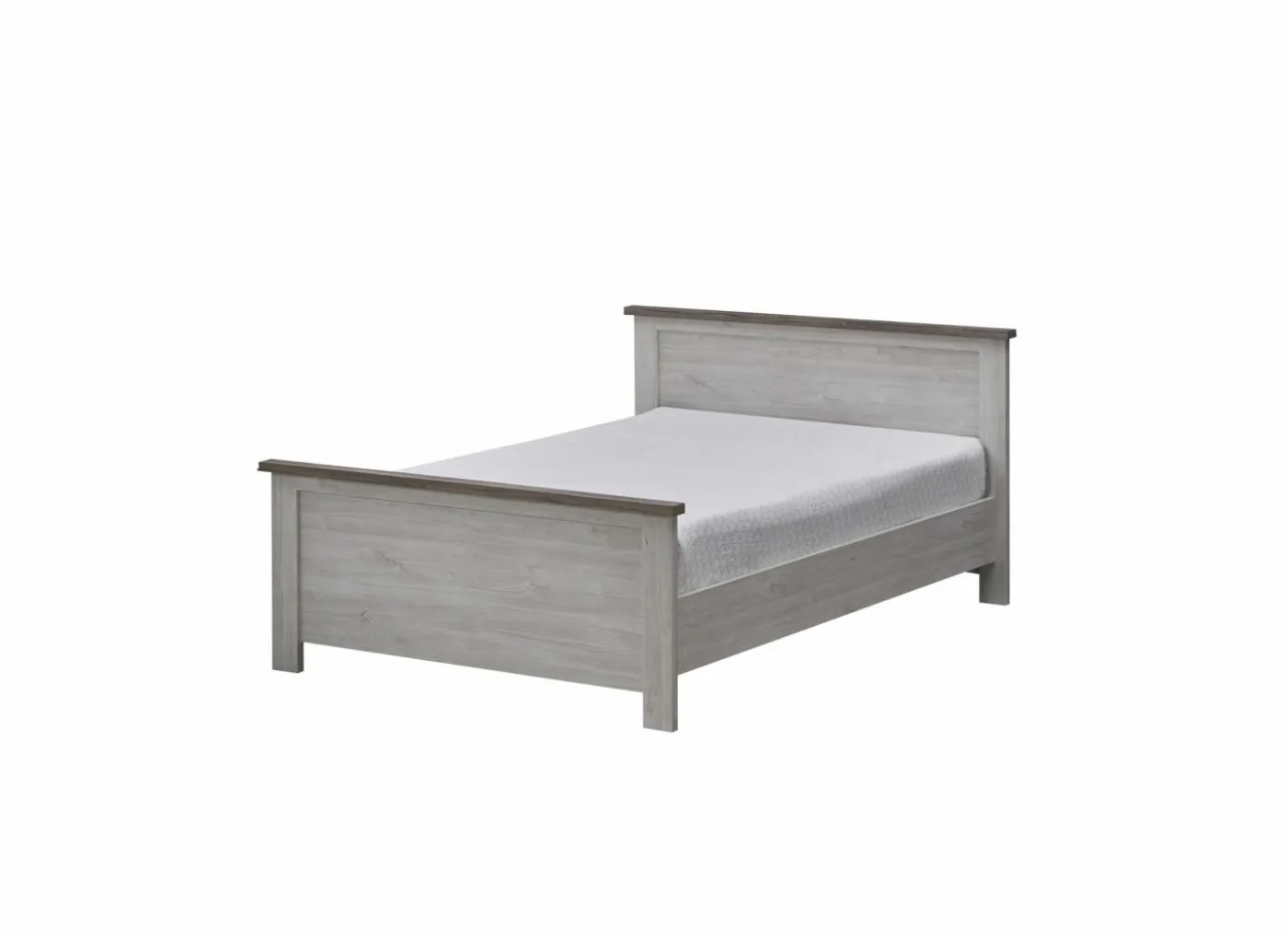 Bed Eline 140x200cm - decor - white & autumn oak