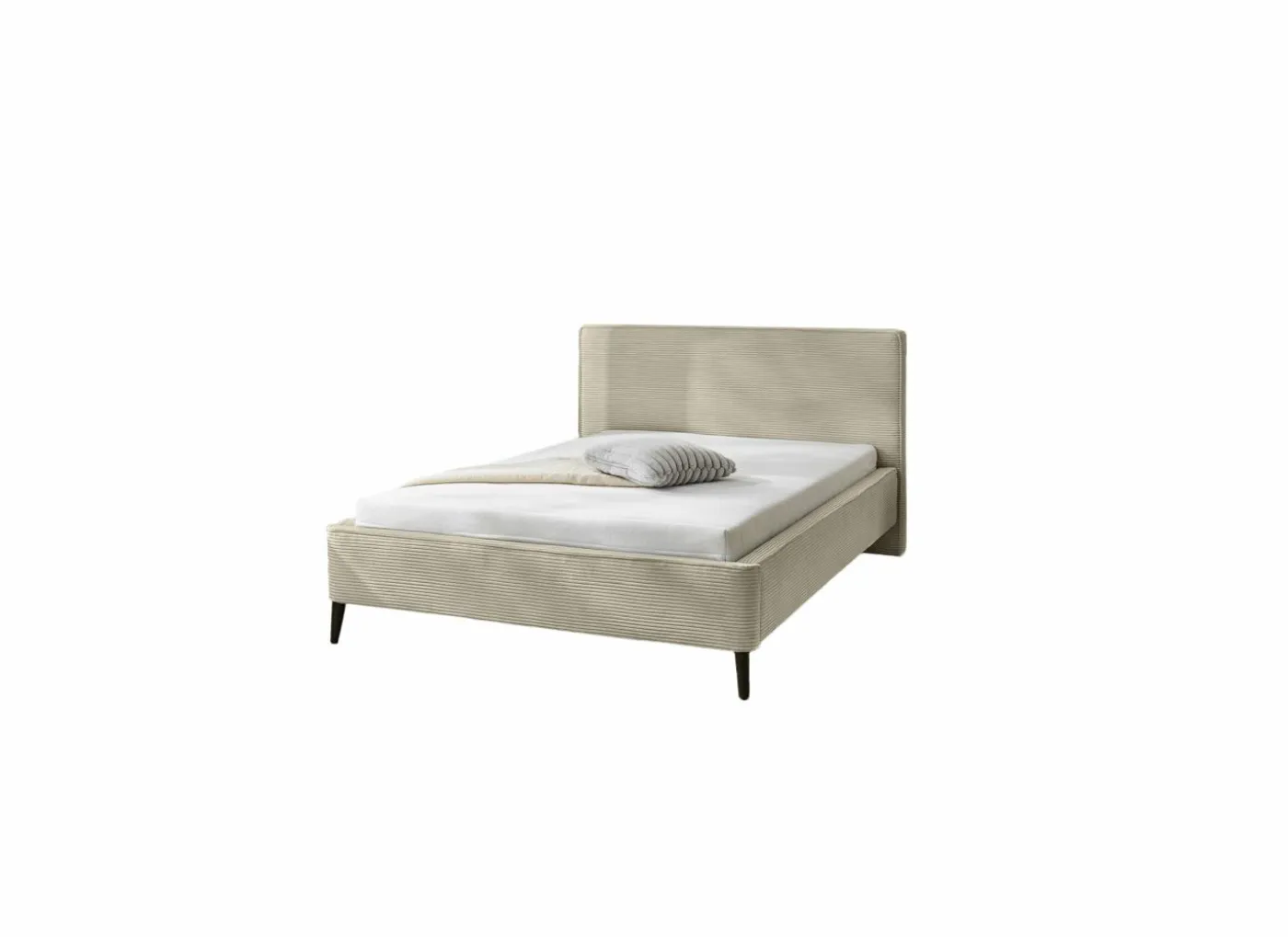 Bed Lisa 140x200cm - stof - greige